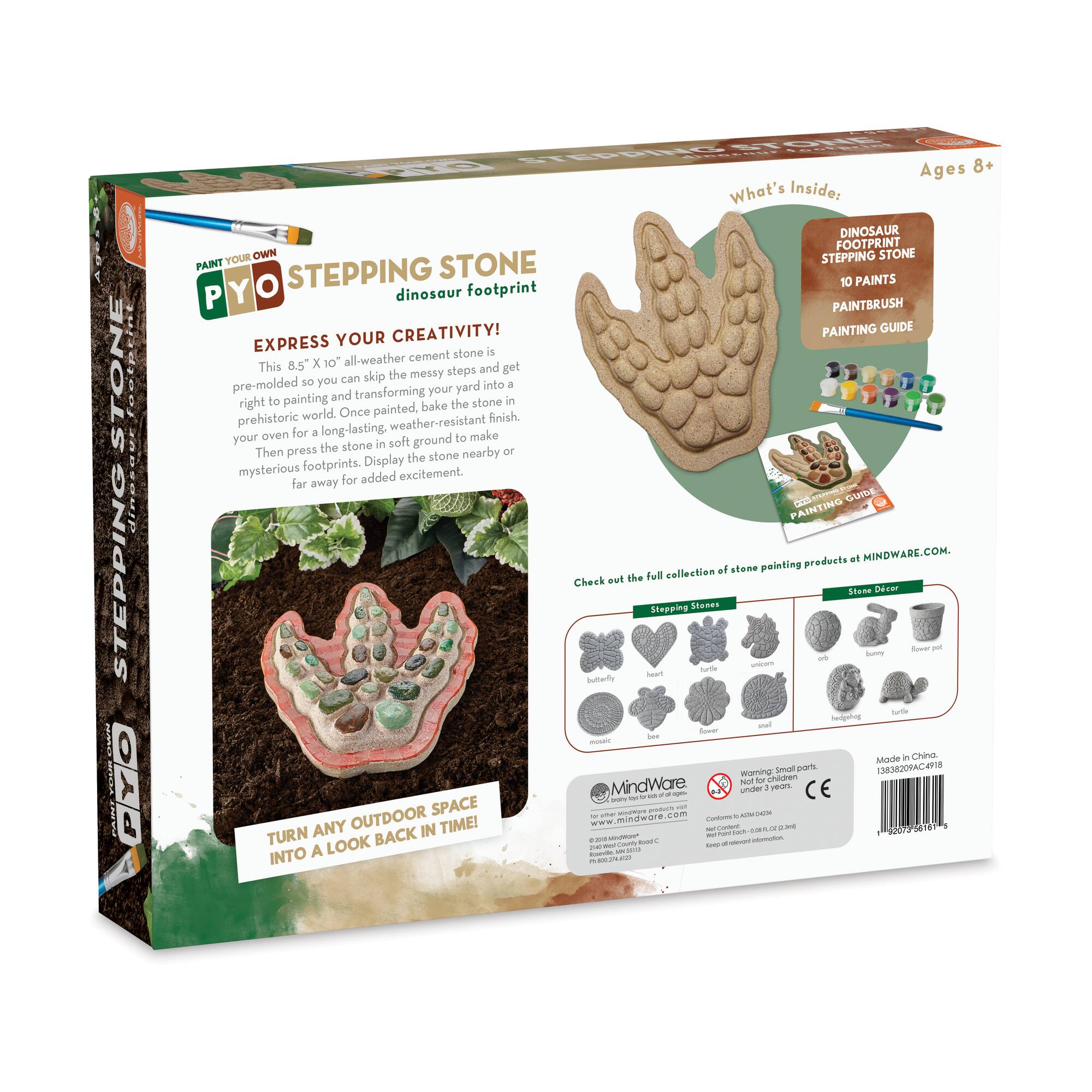 Paint Your Own Stepping Stone - Dinosaur Footprint